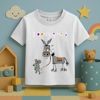 I Dont Give A Rats Ass Mouse Walking Donkey Toddler T-Shirt