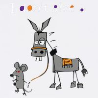 I Dont Give A Rats Ass Mouse Walking Donkey Toddler T-Shirt