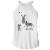 I Dont Give A Rats Ass Mouse Walking Donkey Women's Perfect Tri Rocker Tank