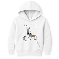 I Dont Give A Rats Ass Mouse Walking Donkey Kids Hoodie