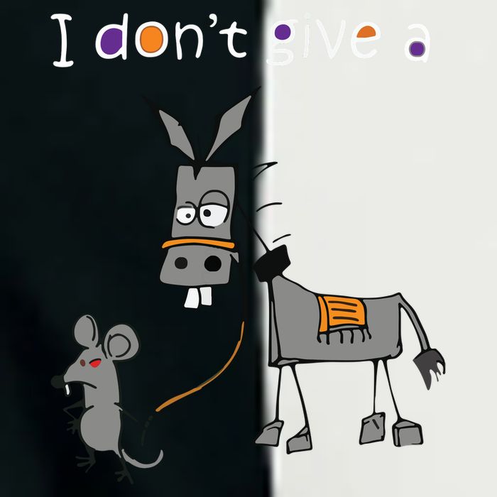 I Dont Give A Rats Ass Mouse Walking Donkey Infant Baby Jersey Bodysuit