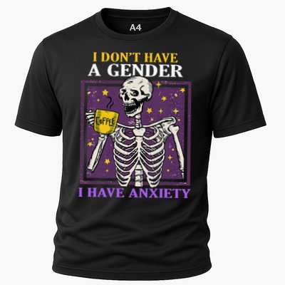 I DonT Have A Gender I Have Anxiety Non Binary Skeleton Performance Shirt