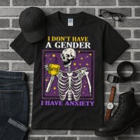 I DonT Have A Gender I Have Anxiety Non Binary Skeleton Tall T-Shirt