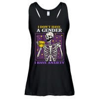 I DonT Have A Gender I Have Anxiety Non Binary Skeleton Ladies Essential Flowy Tank