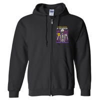 I DonT Have A Gender I Have Anxiety Non Binary Skeleton Full Zip Hoodie