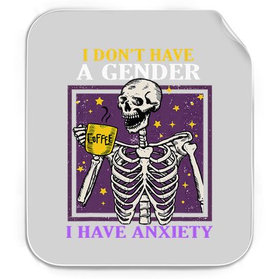 I DonT Have A Gender I Have Anxiety Non Binary Skeleton Permanent Decal Sticker
