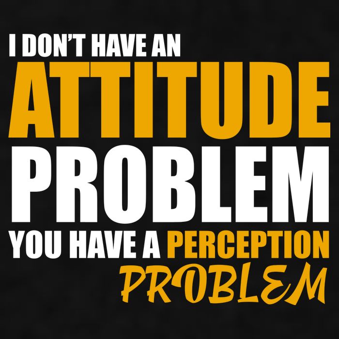 I Don't Have An Attitude Problem You Have A Perception Problem Ladies PosiCharge Tri-Blend Wicking Tank