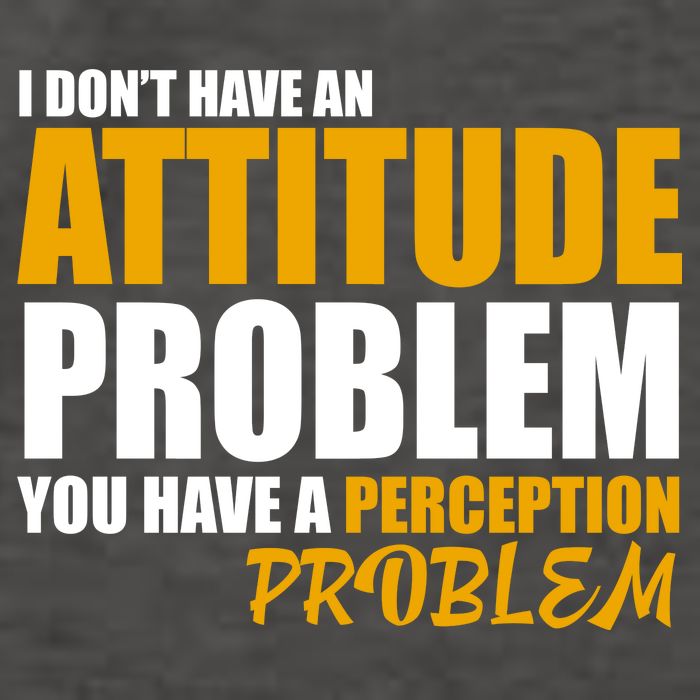 I Don't Have An Attitude Problem You Have A Perception Problem Vector Backpack