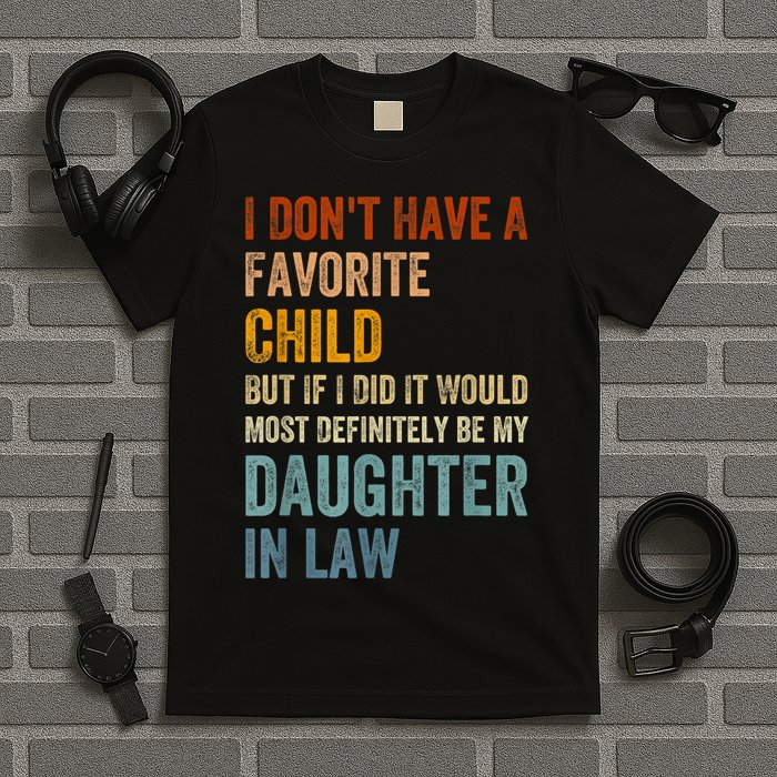 I Dont Have A Favorite Child But If I Did It Would Most My Daughter In Law T-Shirt