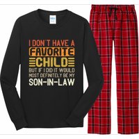 I Dont Have A Favorite Child Long Sleeve Pajama Set