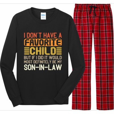 I Dont Have A Favorite Child Long Sleeve Pajama Set