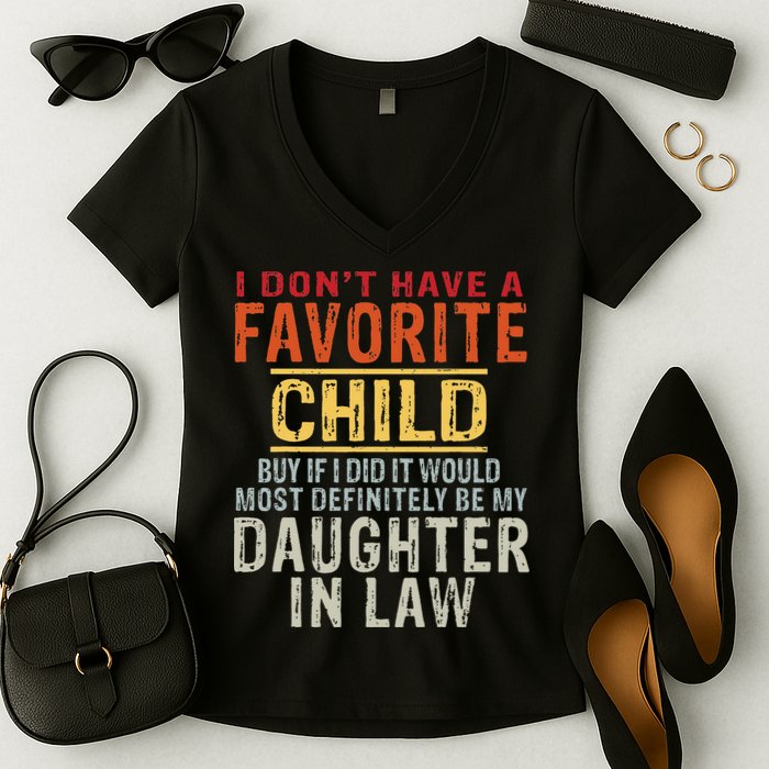I Don't Have A Favorite Child But If I Did It Would Most Women's V-Neck T-Shirt