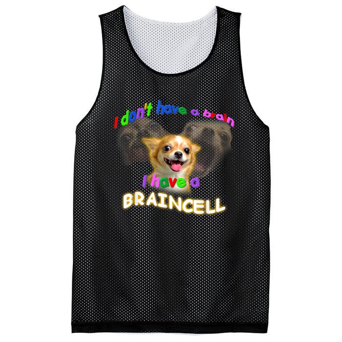 I Dont Have A Brain I Have A Braincell Meme Mesh Reversible Basketball Jersey Tank