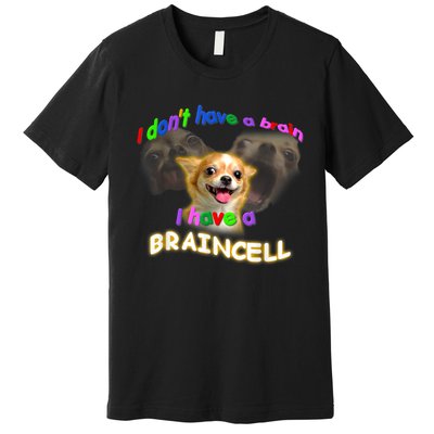 I Dont Have A Brain I Have A Braincell Meme Premium T-Shirt