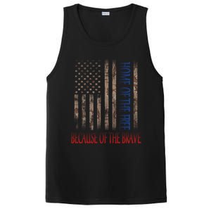 Independence Day Home Of The Free Because Of The Brave Gift PosiCharge Competitor Tank