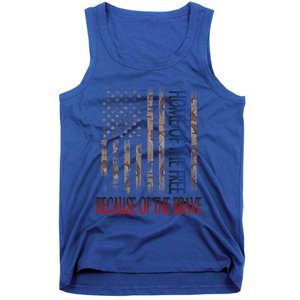 Independence Day Home Of The Free Because Of The Brave Gift Tank Top