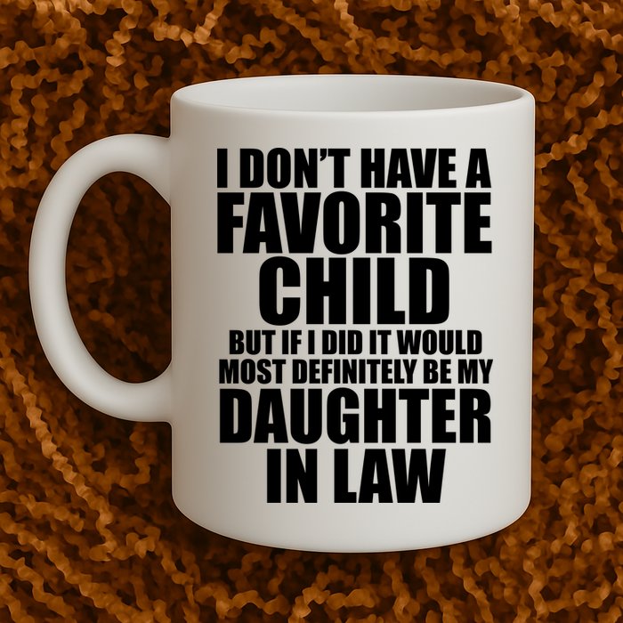 I Dont Have A Favorite Child Funny Daughter In Law Mug