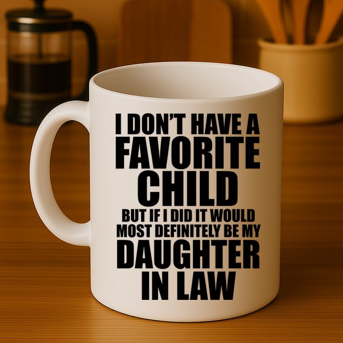 I Dont Have A Favorite Child Funny Daughter In Law Mug