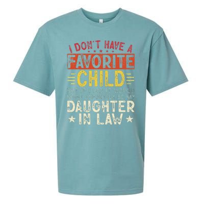 I Don't Have A Favorite Child It Would Be My Daughter In Law Sueded Cloud Jersey T-Shirt