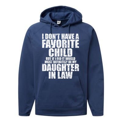 I Don't Have A Favorite Child But If I Did It Would Most Retro Vintage Performance Fleece Hoodie