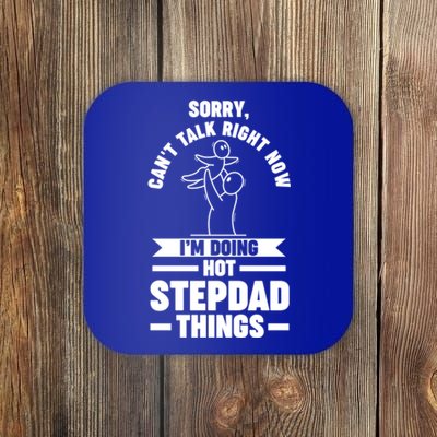 I'm Doing Hot Stepdad Things Stepdad Gift Coaster