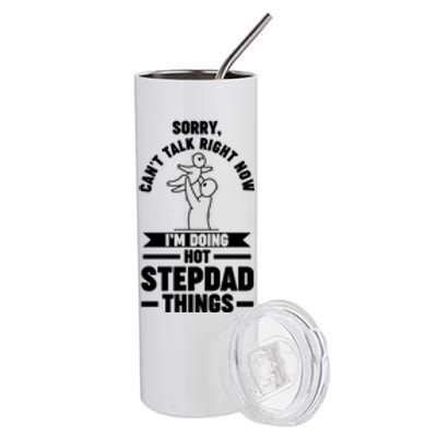 I'm Doing Hot Stepdad Things Stepdad Gift Stainless Steel Tumbler