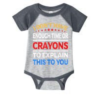 I Don't Have Enough Time Or Crayons To Explain This To You Infant Baby Jersey Bodysuit