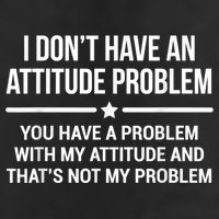 I Don't Have An Attitude Problem Funny Sarcasm Cool Comfort Performance Bucket Hat