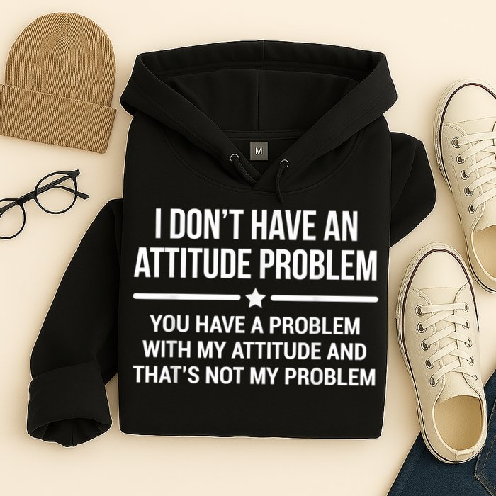 I Don't Have An Attitude Problem Funny Sarcasm Hoodie