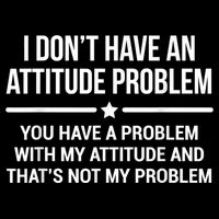 I Don't Have An Attitude Problem Funny Sarcasm Drawstring Bag