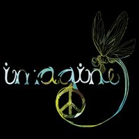 Imagine Dragonfly Hippie Peace Sign Tie Dye Free Spirited Backpack