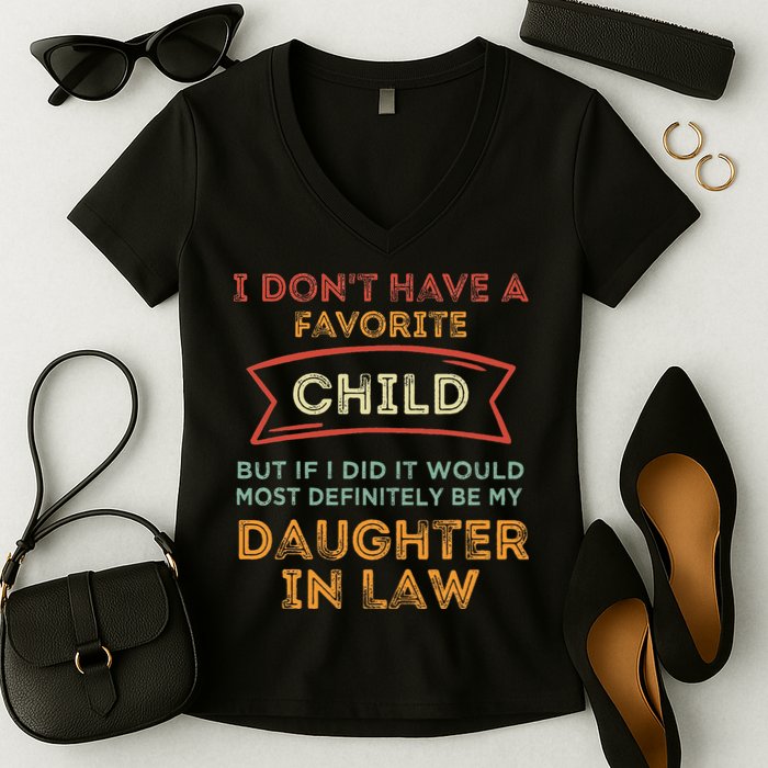 I Don't Have A Favorite Child But If I Did It Would Most Women's V-Neck T-Shirt