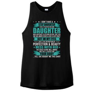 I Don't Have A Step Daughter Stepdad Great Gift Ladies PosiCharge Tri-Blend Wicking Tank