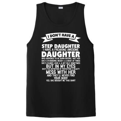 I DONT HAVE A STEPDAUGHTER I HAVE A FREAKING AWESOME DAUGHTER PosiCharge Competitor Tank