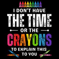 I DonT Have The Time Or The Crayons To Explain This To You 7-Panel Snapback Hat