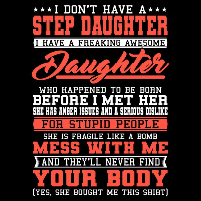 I Don't Have A Stepdaughter Stepfather Step Stepdad Gift Flat Bill Trucker Hat