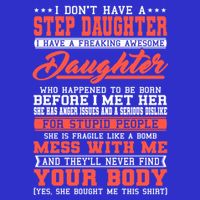 I Don't Have A Stepdaughter Stepfather Step Stepdad Gift Pom Pom 12in Knit Beanie