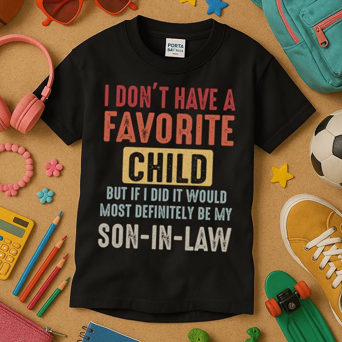 I Don't Have A Favorite Child But If I Did It Would Most Definitely Be My SON IN Kids T-Shirt