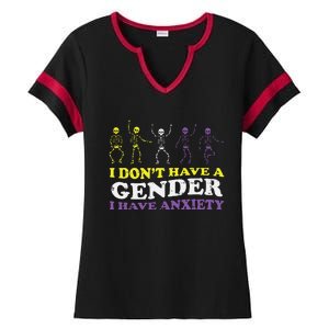 I Dont Have Gender Enby Pride Flag Lgbtq Ladies Halftime Notch Neck Tee