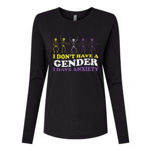 I Dont Have Gender Enby Pride Flag Lgbtq Womens Cotton Relaxed Long Sleeve T-Shirt