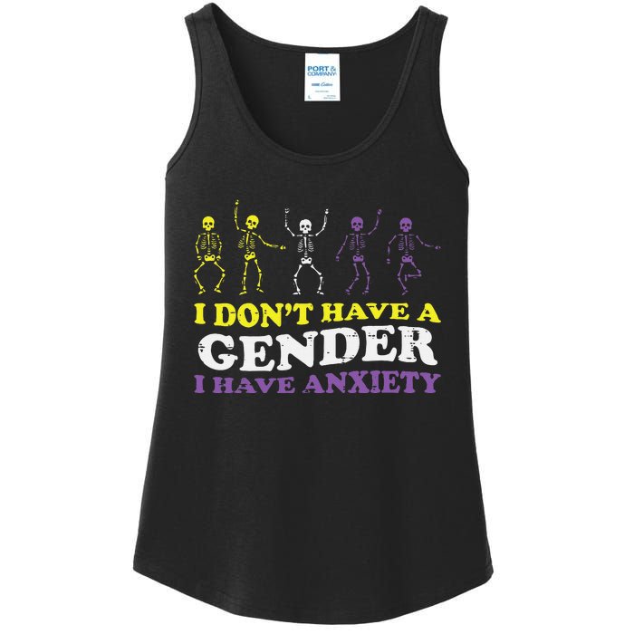 I Dont Have Gender Enby Pride Flag Lgbtq Ladies Essential Tank