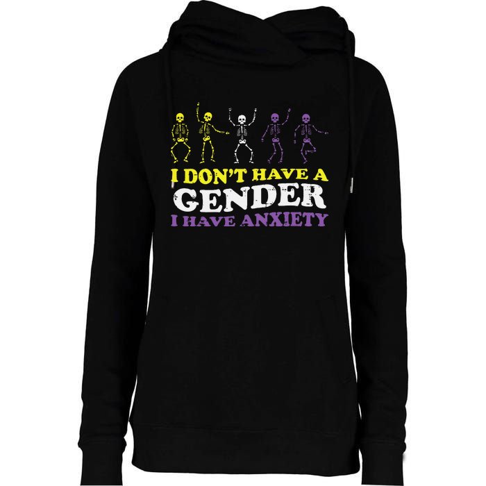 I Dont Have Gender Enby Pride Flag Lgbtq Womens Funnel Neck Pullover Hood