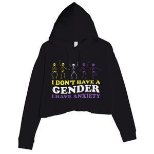 I Dont Have Gender Enby Pride Flag Lgbtq Crop Fleece Hoodie