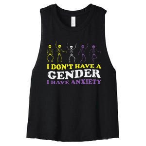 I Dont Have Gender Enby Pride Flag Lgbtq Women's Racerback Cropped Tank