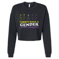 I Dont Have Gender Enby Pride Flag Lgbtq Cropped Pullover Crew