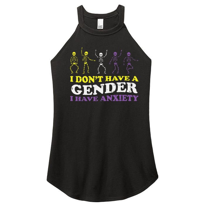 I Dont Have Gender Enby Pride Flag Lgbtq Women's Perfect Tri Rocker Tank