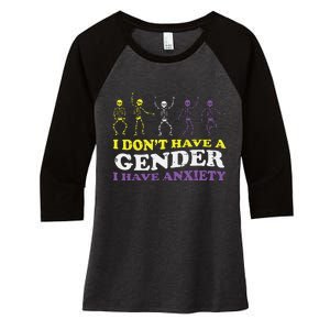 I Dont Have Gender Enby Pride Flag Lgbtq Women's Tri-Blend 3/4-Sleeve Raglan Shirt