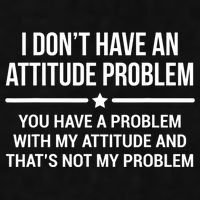 I Don't Have An Attitude Problem Funny Sarcasm Tee Ladies PosiCharge Tri-Blend Wicking Tank