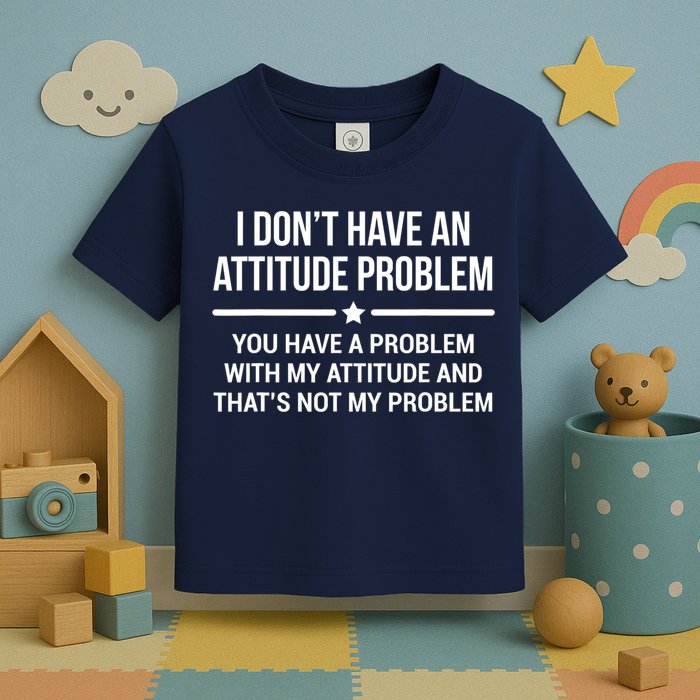 I Don't Have An Attitude Problem Funny Sarcasm Tee Toddler T-Shirt