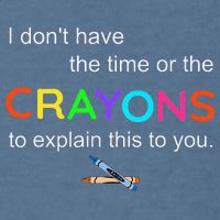 I Dont Have The Time Or The Crayons To Explain This To You Garment-Dyed Sweatshirt